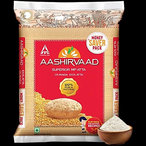 Aashirvaad Atta Whole Wheat 2 kg Pouch