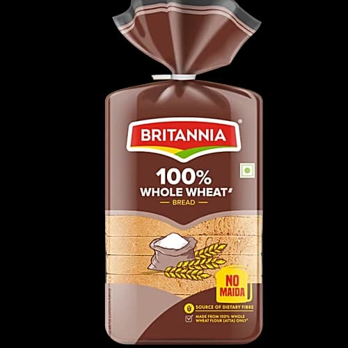 Britannia 100 Whole Wheat Sandwich Bread 400 g Pouch