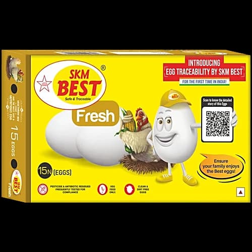 Skm Best Fresh Eggs 15 pcs