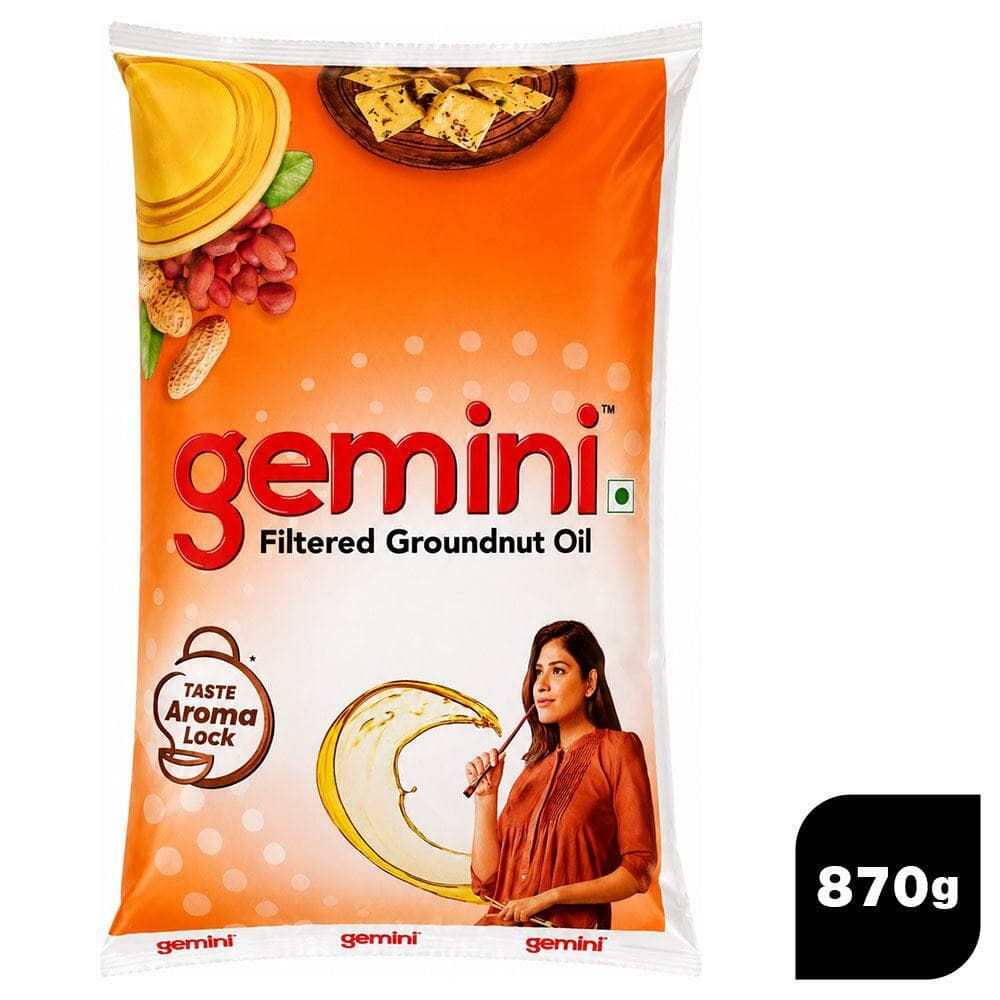Gemini Filtered Groundnut Oil 870 g