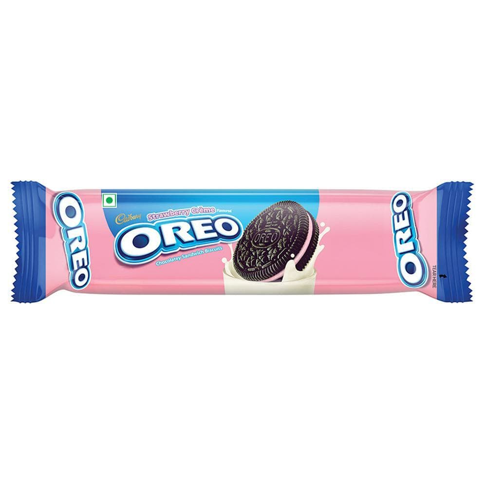 Cadbury Oreo Strawberry Cream Sandwich Biscuit 41.75 g