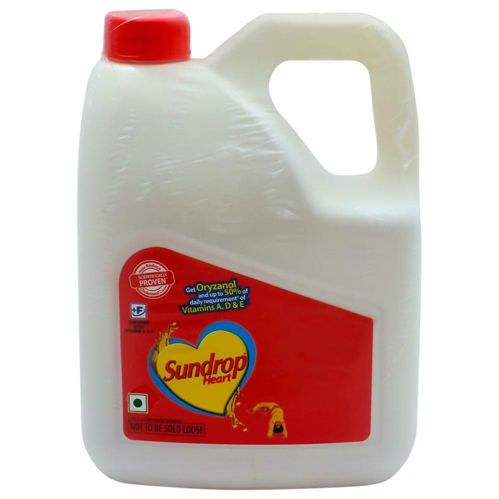 Sundrop Heart Rice Bran Based Blended Oil 2.73 kg