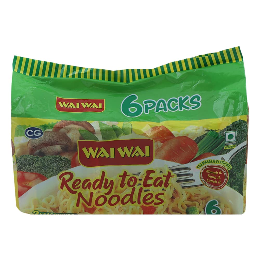 Wai Wai Ready to Eat Veg Masala Noodles 390 g