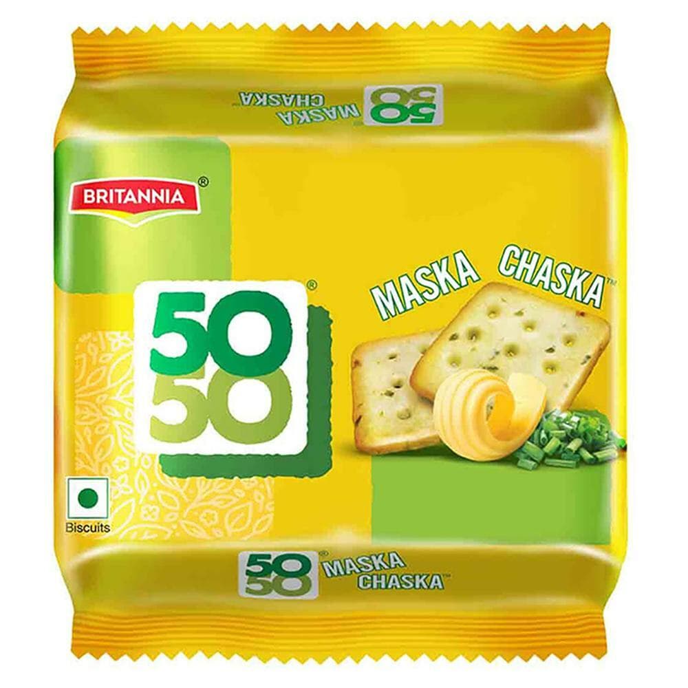 Britannia 50-50 Maska Chaska Biscuits 100 g