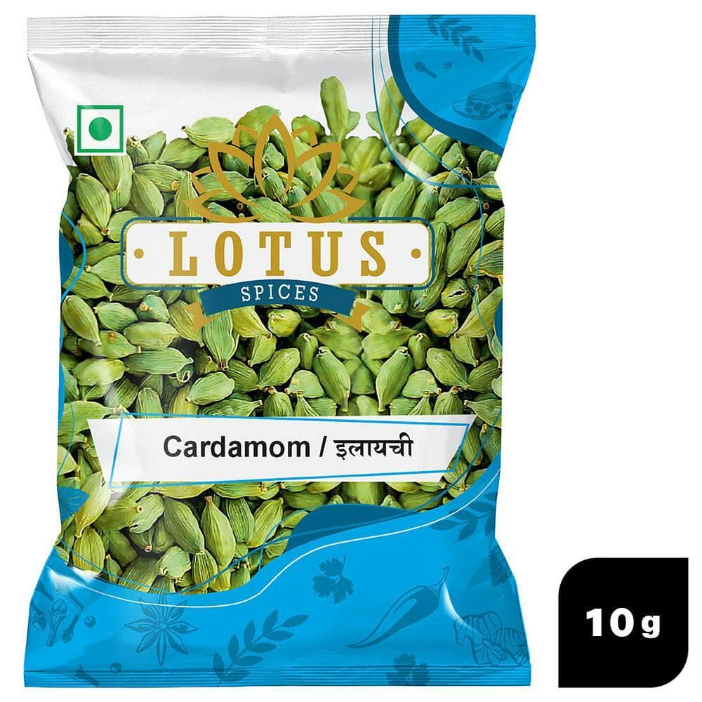 Lotus Spices GreenCardamom/Elaichi 10 g