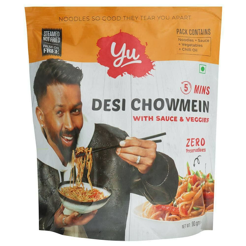 Yu Desi Chowmein Noodle with Sauce & Veggies 90 g