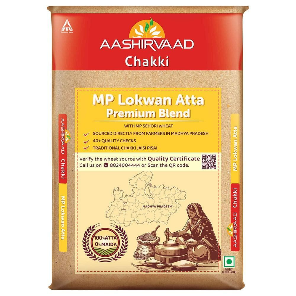 Aashirvaad Chakki MP Lokwan Premium Blend Atta 5 kg