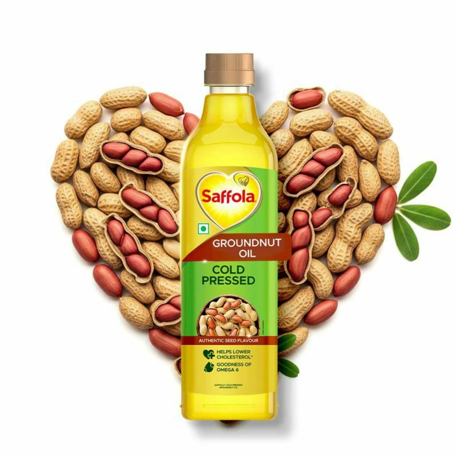 Saffola Cold Pressed Groundnut Oil 1 L