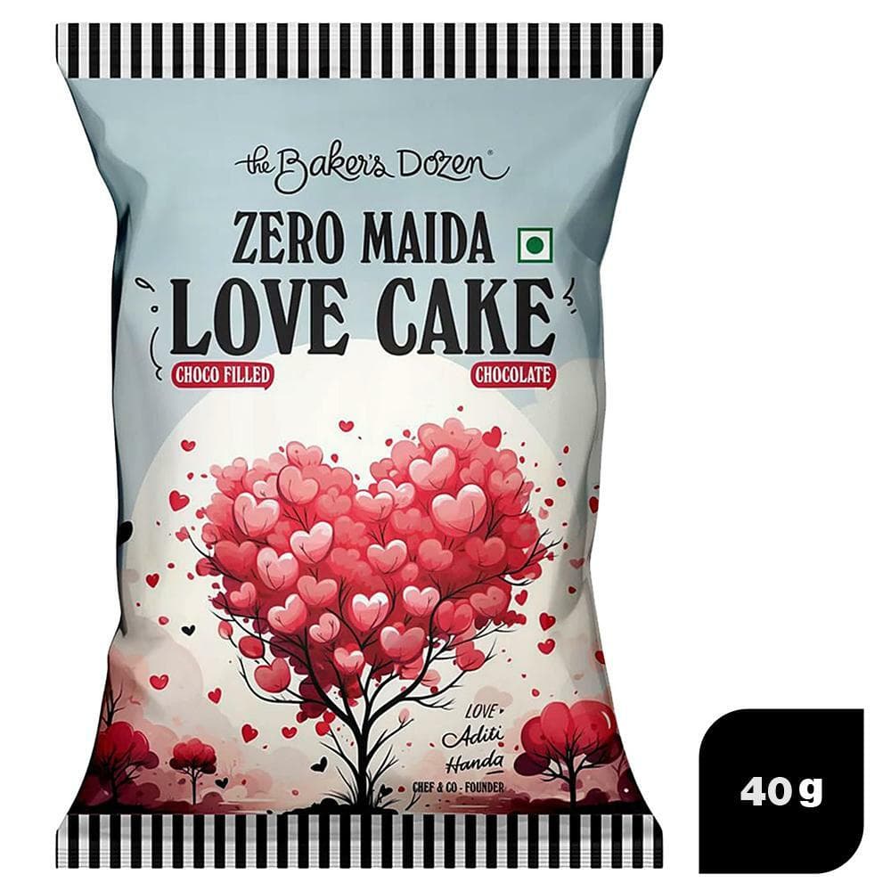 The Baker's Dozen Zero Maida Filled Chocolate Love Cake 40 g