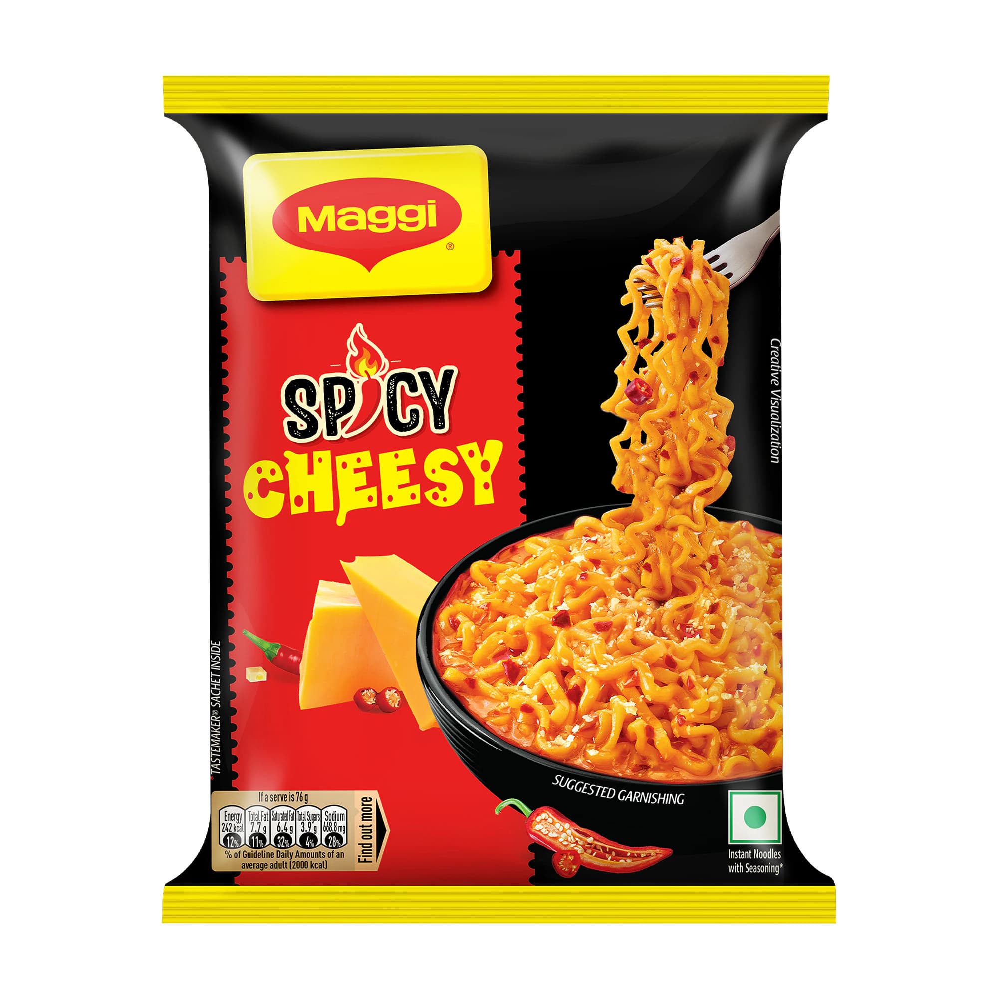 Maggi Spicy Chilli Cheesy Instant Noodles 76 g