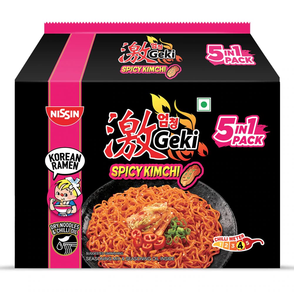 Nissin Geki Korean Kimchi Noodles 400 g