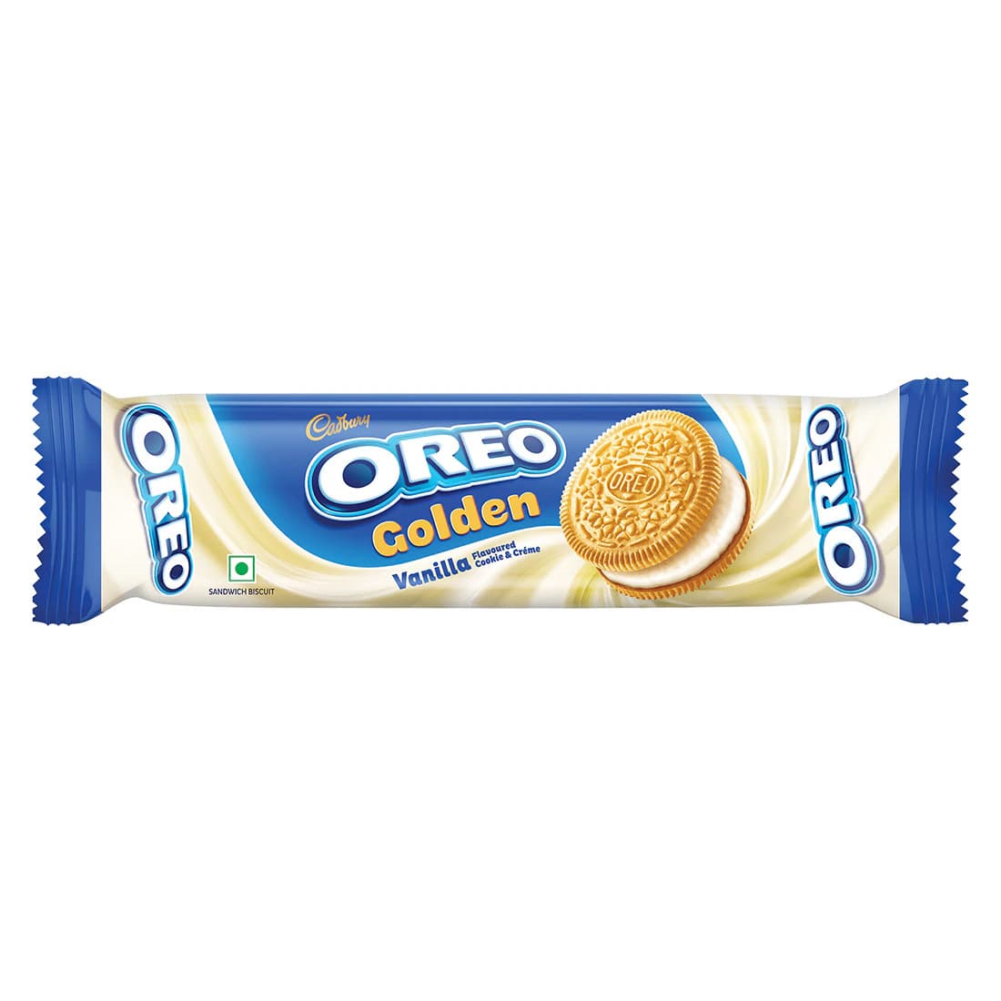 Cadbury Oreo Golden Vanilla Creme Sandwich Biscuit 108.55 g