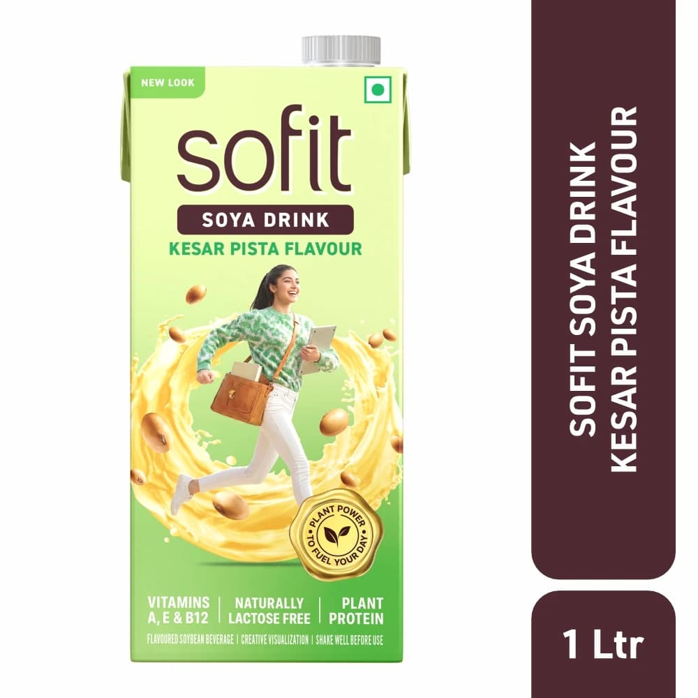 Sofit Kesar Pista Flavoured Soya Drink 1 L
