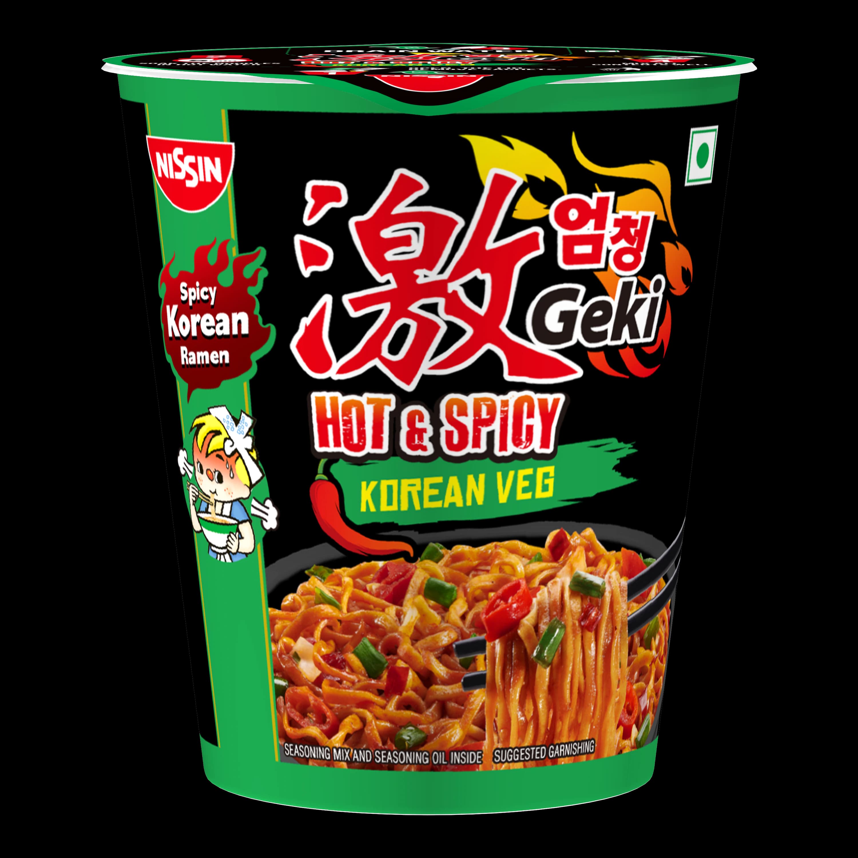 Geki Nissin Korean Veg Noodles 70 g