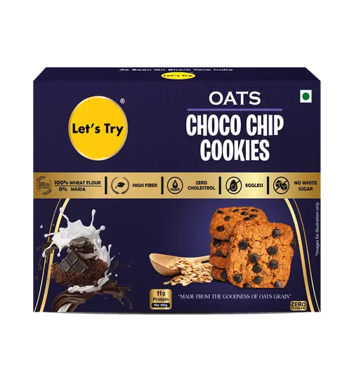 Let's Try Oats Choco Chip Cookies 113 g