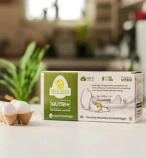 Abhi Eggs Nutri+ With Immunity Boosters 24 Pieces