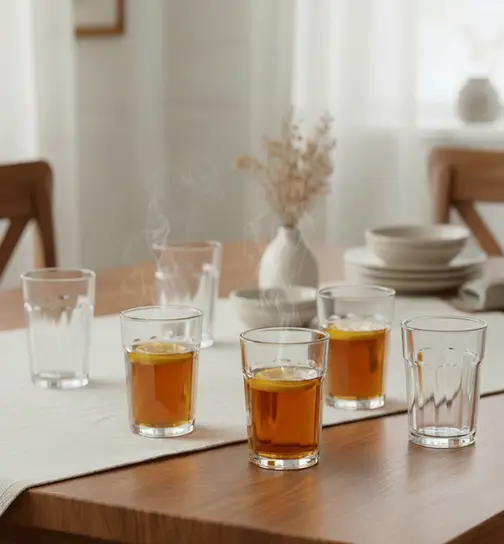 Glass ideas Tea Glass (120ml, Transparent, Pack of 6) 6 pieces