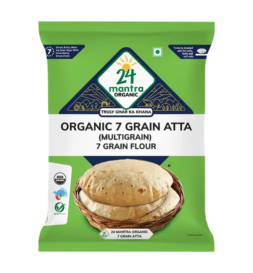 24 Mantra 7 Grain Atta 1 kg x 2
