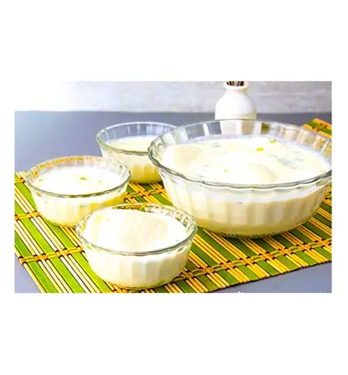 Glass ideas Aster Pudding Set (Pack of 5, 1U Big Bowl 700ml, 4U Small Bow 150ml each) 5 pieces