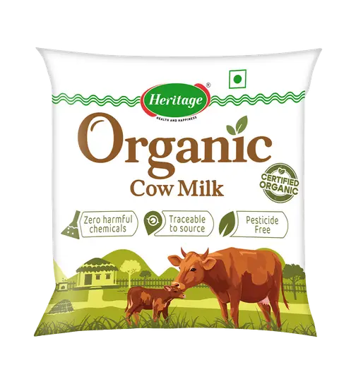 Heritage Organic Cow Milk 500 ml
