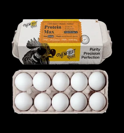 Hen Fruit Protein Rich Hen White Eggs 10 Pieces