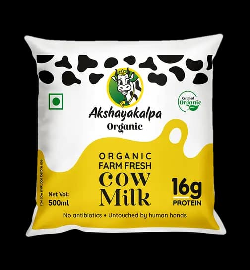 Akshayakalpa Organic Cow Milk 500 ml