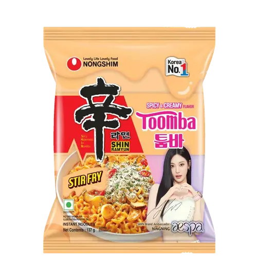 Nongshim Shin Ramyun Stir fry Toomba - Spicy & Creamy Flavour 137 g