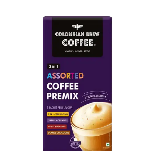 Colombian Brew Assorted Premix Coffee Pack of 4 80 g