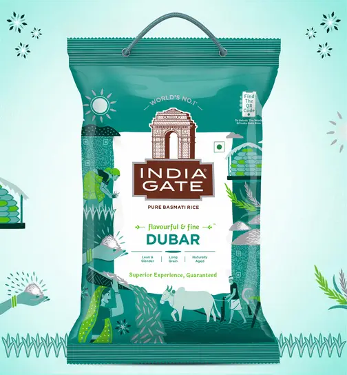India Gate Dubar Basmati Rice | Long Slender Grains 5 kg