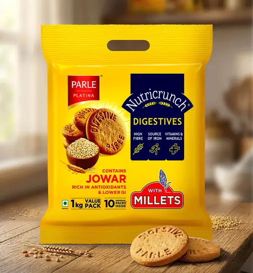 Parle Nutricrunch Digestive Cookies Pouch 1 kg
