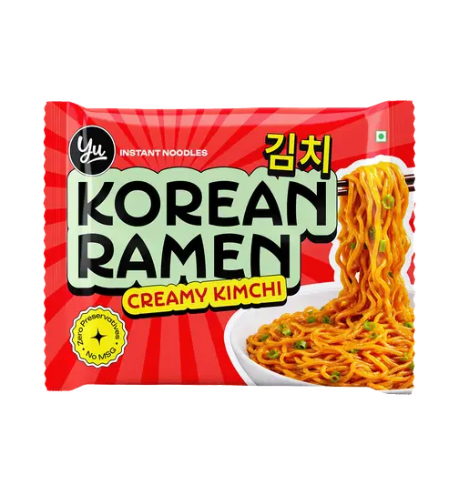 Yu Korean Ramen Creamy Kimchi Instant Noodles 100 g
