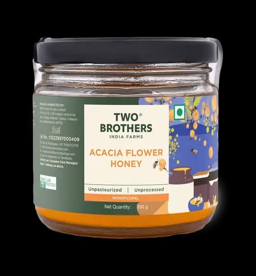 Two Brothers India Farms Acacia Honey, Mono-floral 350 g