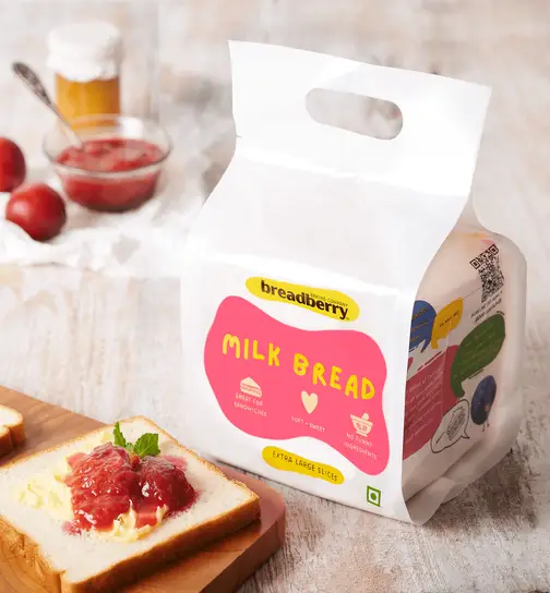 Breadberry Milk Bread (no additives, freshly baked) 400 g