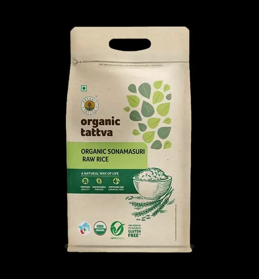 organic tattva Sona Masoori Rice White 5 kg