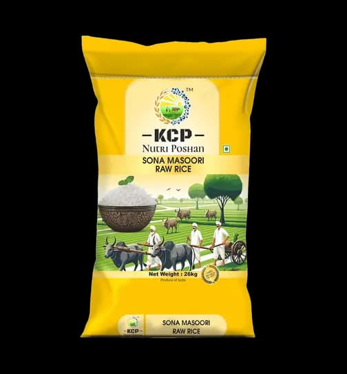 KCP Nutri Poshan Sona Masoori / BPT Raw Rice 26 kg