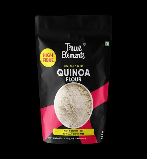 True Elements Quinoa Flour Quinoa Atta High In fibre gluten free 500 g