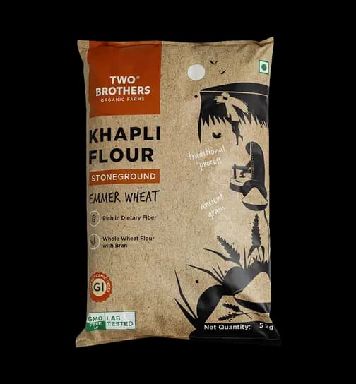 Two Brothers Organic Farms Khapli Atta (Emmer Long Wheat) 5 kg