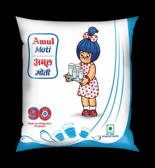 Amul Moti Toned Milk 450 ml x 2