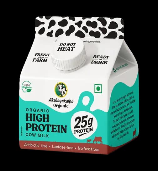 Akshayakalpa Organic High Protein Milk 250 ml x 2