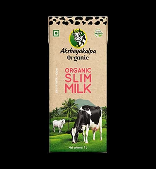 Akshayakalpa Organic Slim Milk 1 ltr x 3