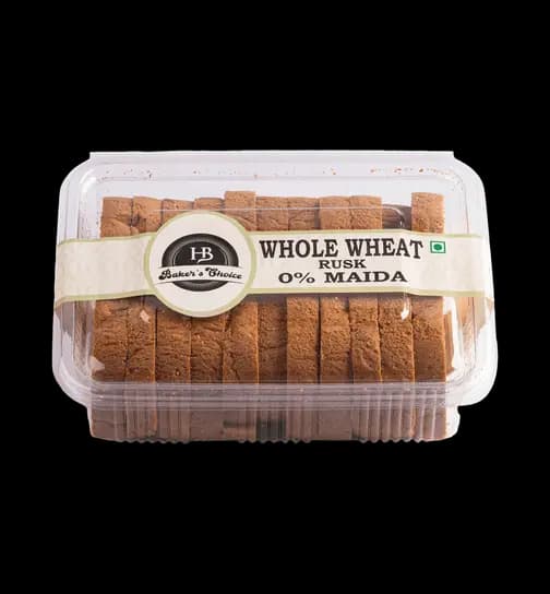 HB BAKERS CHOICE Whole Wheat Rusk (0% Maida) 275 g