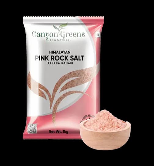 Canyon Greens Himalayan Pink Rock Salt (Sendha Namak) 1 kg