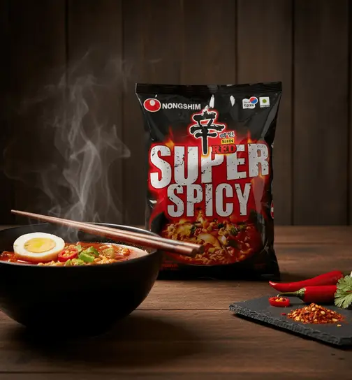 Nongshim Shin Red Super Spicy Noodles 120 g