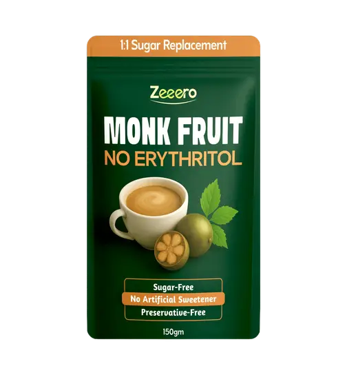 ZEEERO MONK FRUIT SWEETENER, NO ERYTHRITOL 150 g