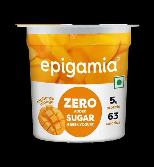 Epigamia No Added Sugar Alphonso Mango Yogurt 85 g