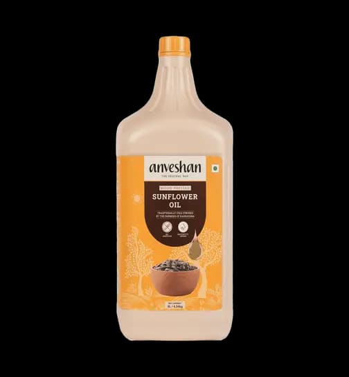 Anveshan Wood Pressed Sunflower Oil 5 ltr