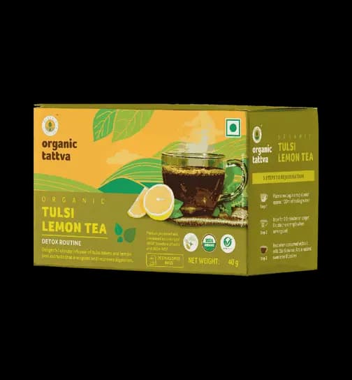 ORGANIC TATTVA Tulsi Lemon Tea (20 teabags) 40 g