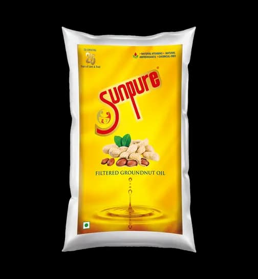 Sunpure Filtered Ground Nut Oil 1 ltr