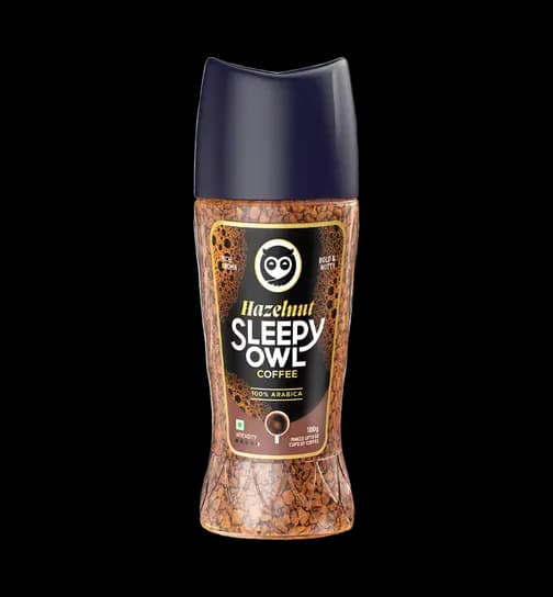 Sleepy Owl Hazelnut Flavour 100% Arabica Instant Coffee 100 g