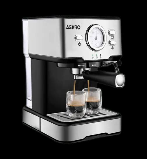 Agaro Imperial Espresso Coffee Maker, 1100W (Silver) 1 Piece